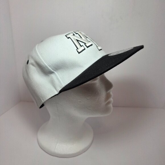 NYC 1664 Other - NYC 1664 Snapback Hat – NY Embroidered Logo – White & Black – Adjustable